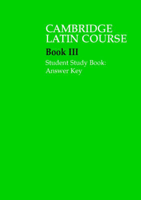 Cambridge Latin 3: Student Study Book Answer Key